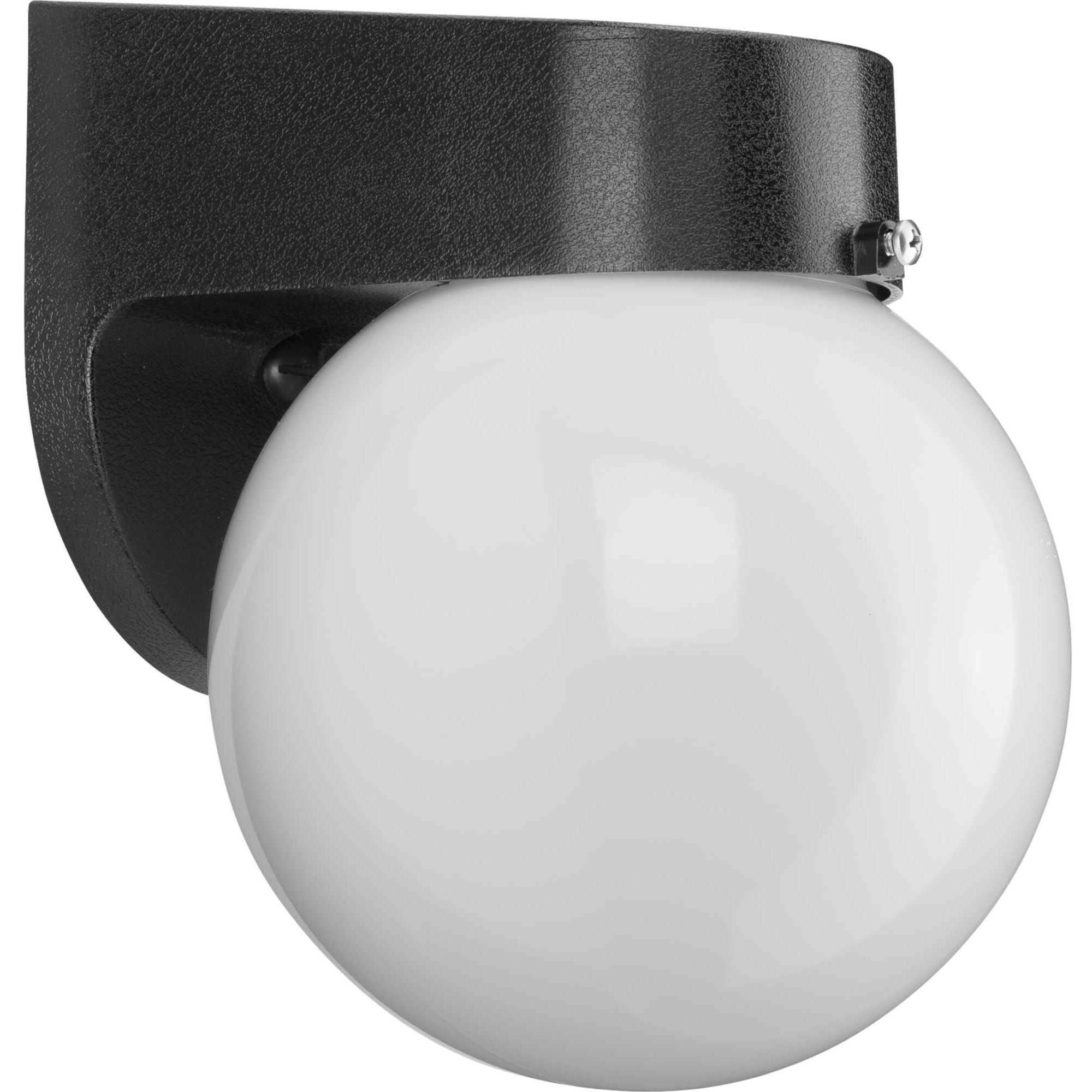 Polycarbonate Outdoor Outdoor Wall Lantern in Black