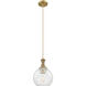 Downtown Urban Astor 1 Light 8 inch Brushed Brass Mini Pendant Ceiling Light