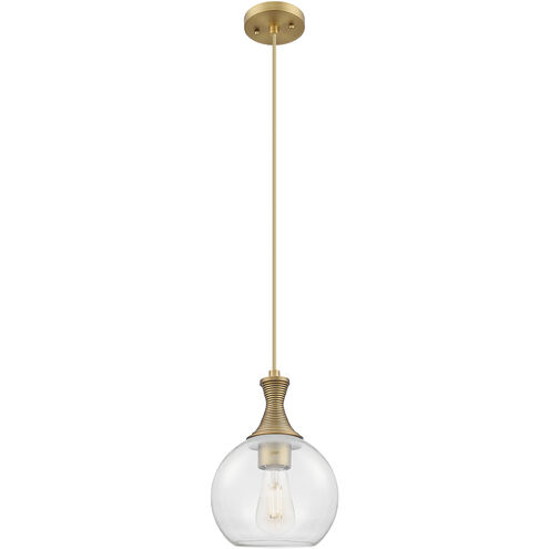 Downtown Urban Astor 1 Light 8 inch Brushed Brass Mini Pendant Ceiling Light
