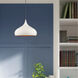 Allison 1 Light 14 inch Shiny White Mini Pendant Ceiling Light
