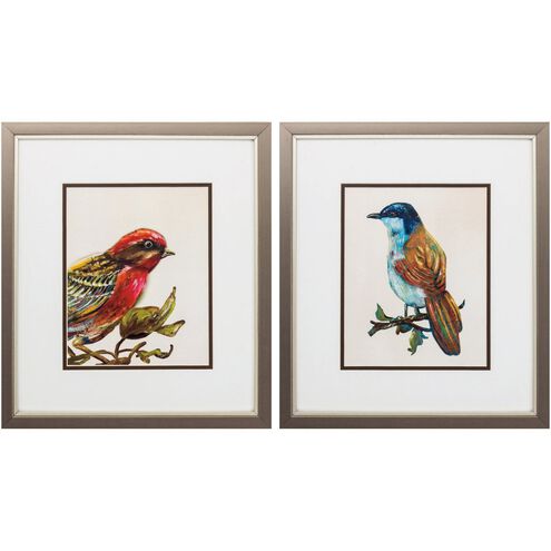 Florals Collection Orange Framed Art