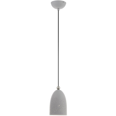 Arlington 1 Light 6 inch Nordic Gray with Brushed Nickel Accents Pendant Ceiling Light