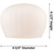 Ballston Fenton 1 Light 7 inch White and Polished Chrome Sconce Wall Light in Mercury Glass, Ballston
