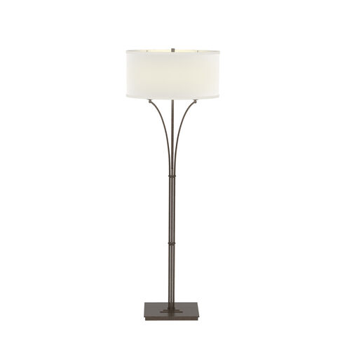 Formae 58.1 inch 100 watt Bronze Floor Lamp Portable Light in Natural Anna