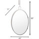 Stopwatch 33.25 X 22.25 inch Polished Nickel Powder Room Mirror, Varaluz Casa