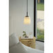 Veo 1 Light 6.42 inch Bronze Interior Pendant Light Ceiling Light