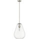 Ayra 1 Light 12 inch Brushed Nickel Pendant Ceiling Light
