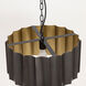 Allegra 1 Light 18 inch Gunmetal and Gold Single Pendant Ceiling Light