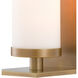 Bournemouth 1 Light 4.5 inch Antique Brass/Opaque Glass Wall Sconce Wall Light