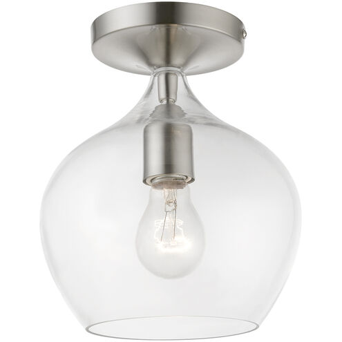 Aldrich 1 Light 8 inch Brushed Nickel Semi-Flush Ceiling Light