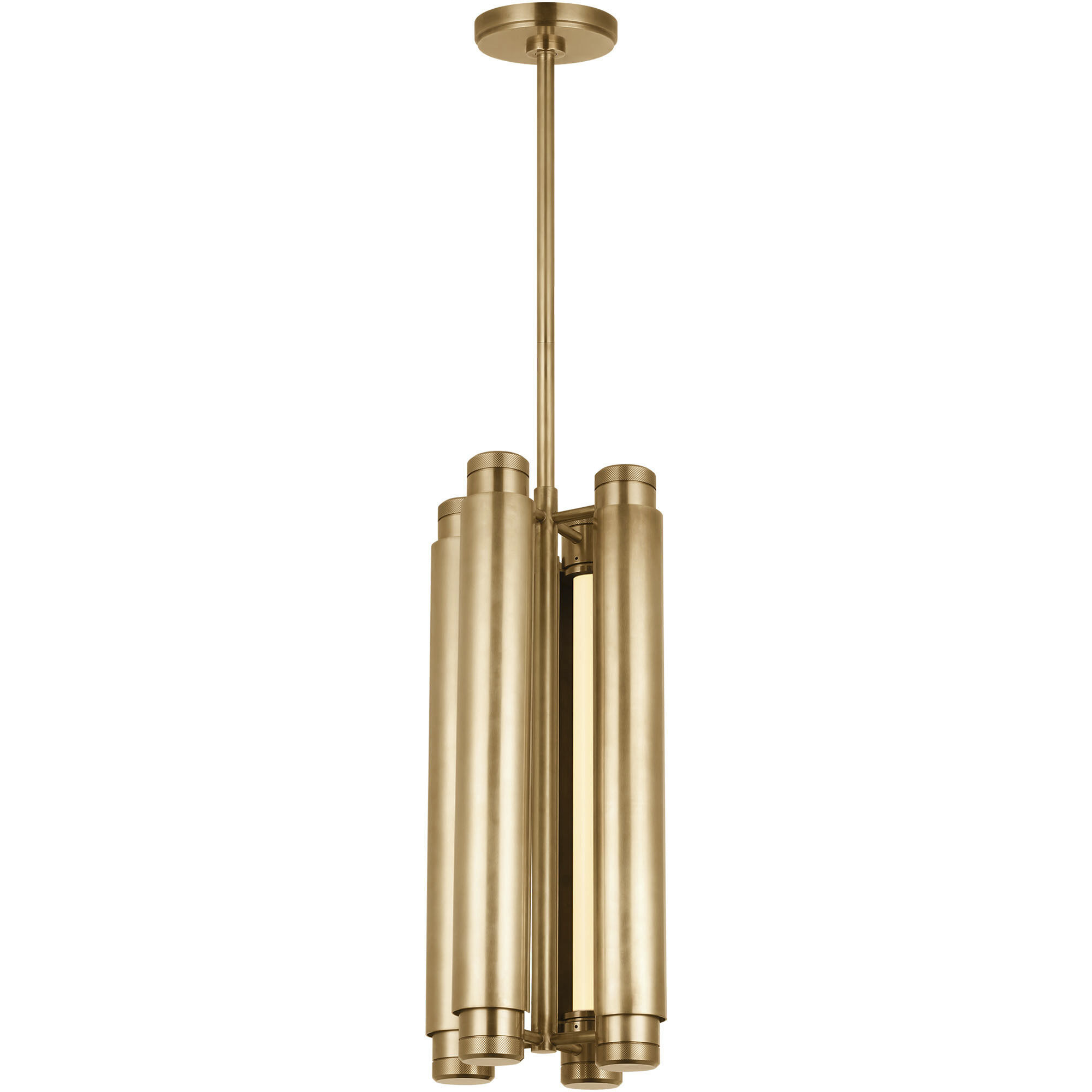 Avroko Capa LED 10 inch Hand Rubbed Antique Brass Pendant Ceiling Light