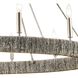 Abaca 12 Light 48 inch Polished Nickel with Gray Chandelier Ceiling Light
