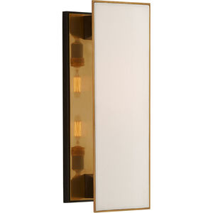 Visual Comfort Thomas O'Brien Albertine 2 Light 7 inch Bronze and Brass Sconce Wall Light, Medium TOB2342BZ/HAB-L - Open Box