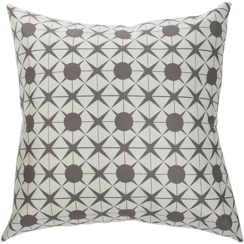 Dann Foley 24 inch Brown and Cream Decorative Pillow