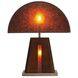 Natural Mica 25 inch 40.00 watt Espresso and Weathered Brass Table Lamp Portable Light