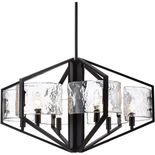 Varsha 6 Light 28 inch Matte Black Chandelier Ceiling Light