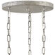 Open Air Carson 3 Light 21 inch Weathered Zinc Outdoor Pendant