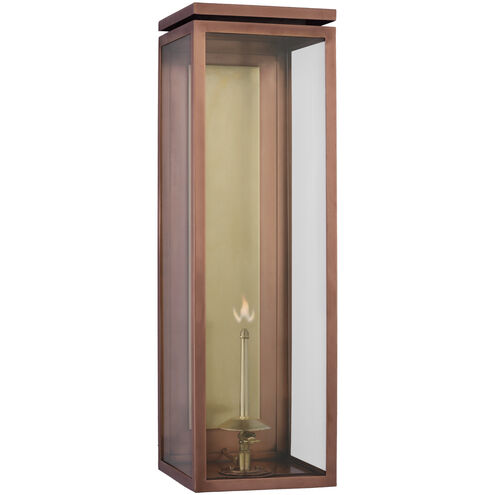 Chapman & Myers Fresno2 1 Light 26 inch Soft Copper Outdoor Gas Wall Lantern, XL