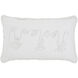 Alivia 15 inch White and Ivory Pillow
