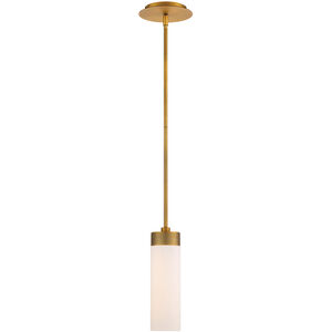 Elementum LED 4 inch Aged Brass Pendant Ceiling Light in 2700K, 11in, dweLED