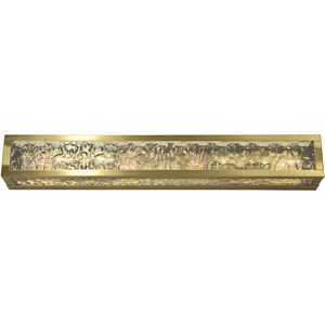 Avery 3 Light 30 inch Brushed Brass Bath Sconce Wall Light