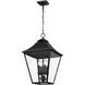 Sean Lavin Galena 4 Light 13.25 inch Textured Black Outdoor Hanging Lantern