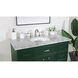 Americana 42 X 21.5 X 35 inch Green Vanity Sink Set