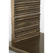 Anne-Marie Barton Fumar 34 inch 8.00 watt Ridged Tombac Statement Table Lamp Portable Light