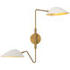 Alora Mood Oscar 2 Light 6.13 inch Bathroom Vanity Light