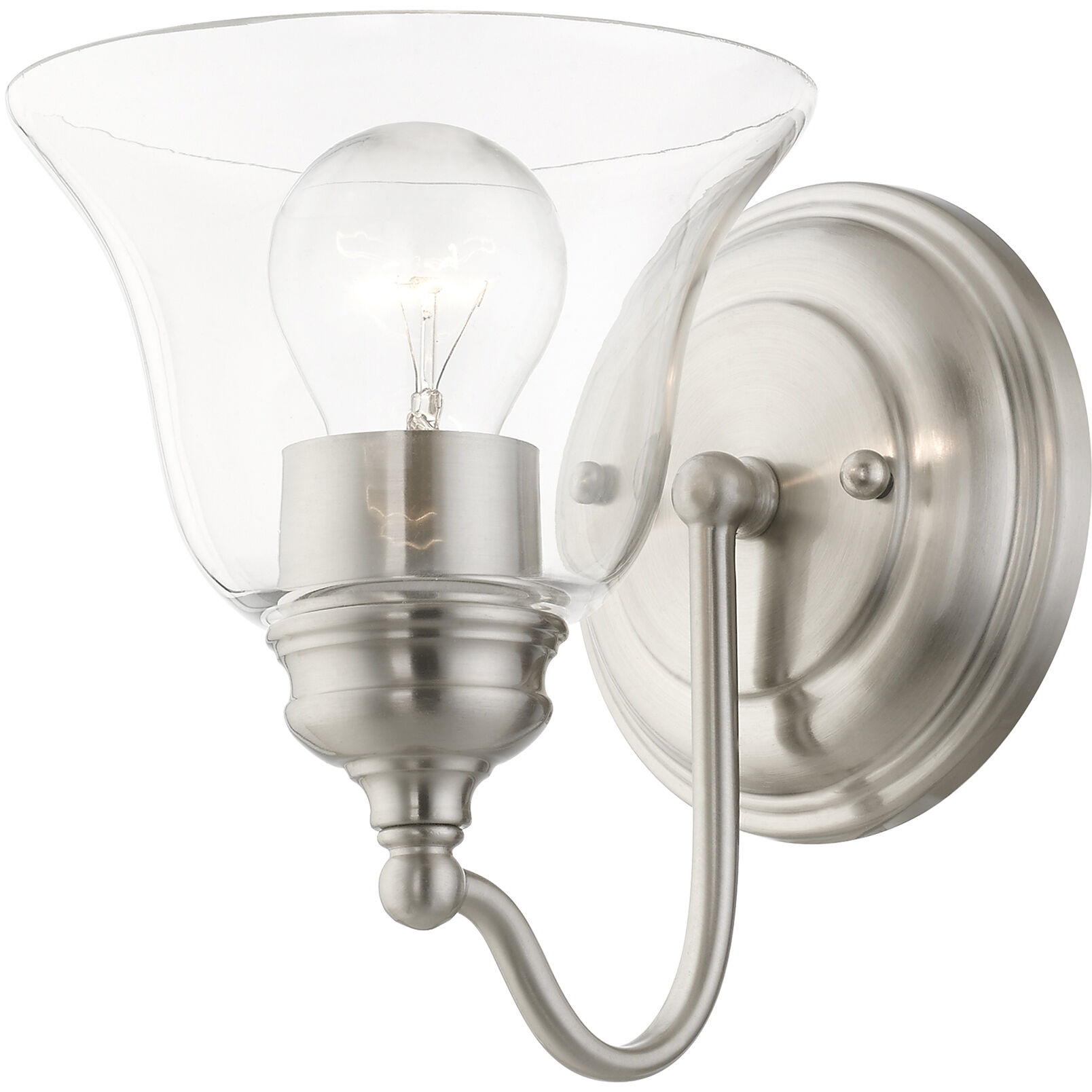 Moreland 1 Light 6 inch Brushed Nickel Vanity Sconce Wall Light