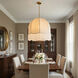 Reina 1 Light 30 inch Aged Brass Pendant Ceiling Light