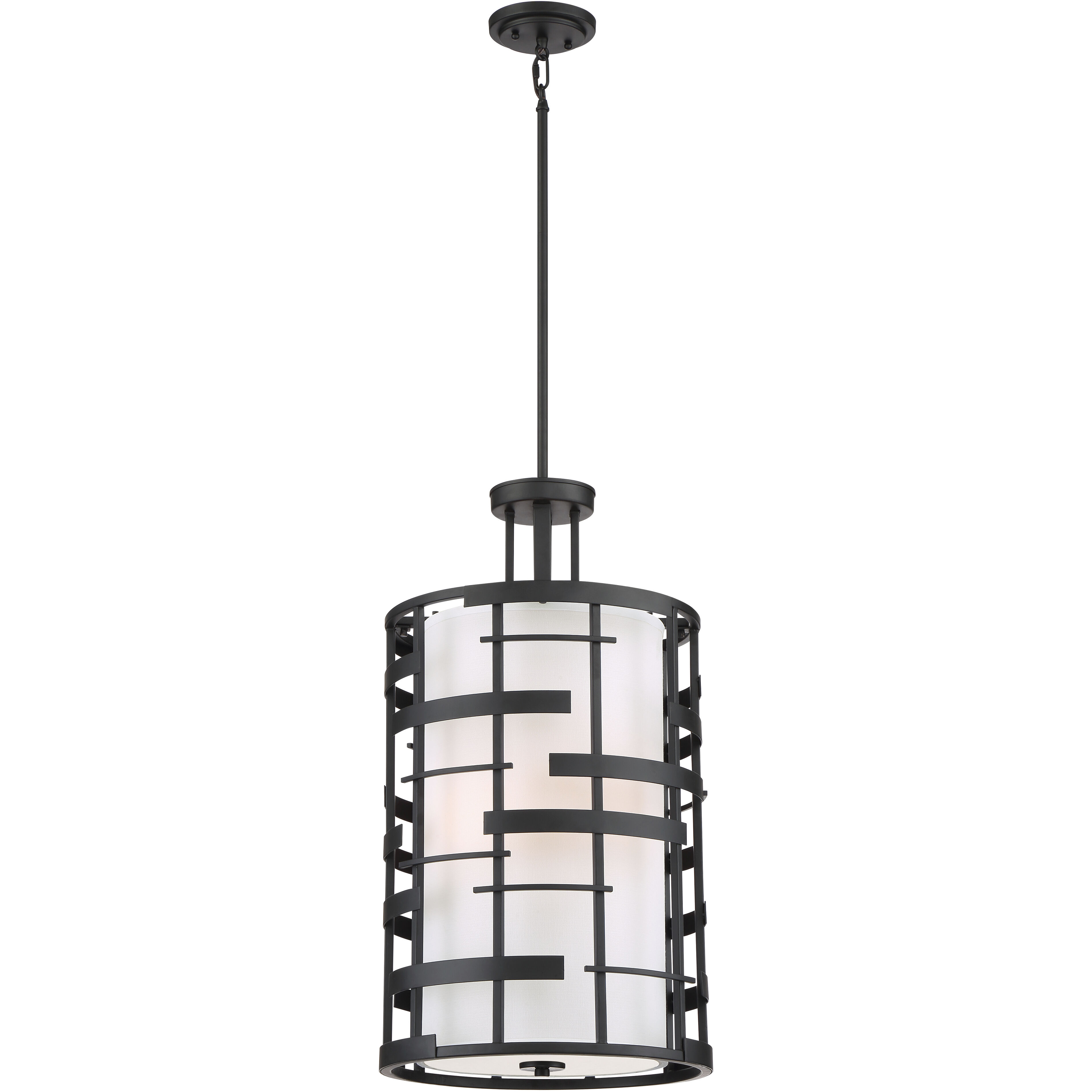 Lansing 4 Light 14 inch Textured Black Pendant Ceiling Light