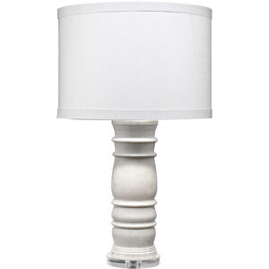 Monument 32 inch 150.00 watt White Marble Table Lamp Portable Light