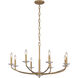 Atella 8 Light 36 inch Ashen Gold Chandelier Ceiling Light