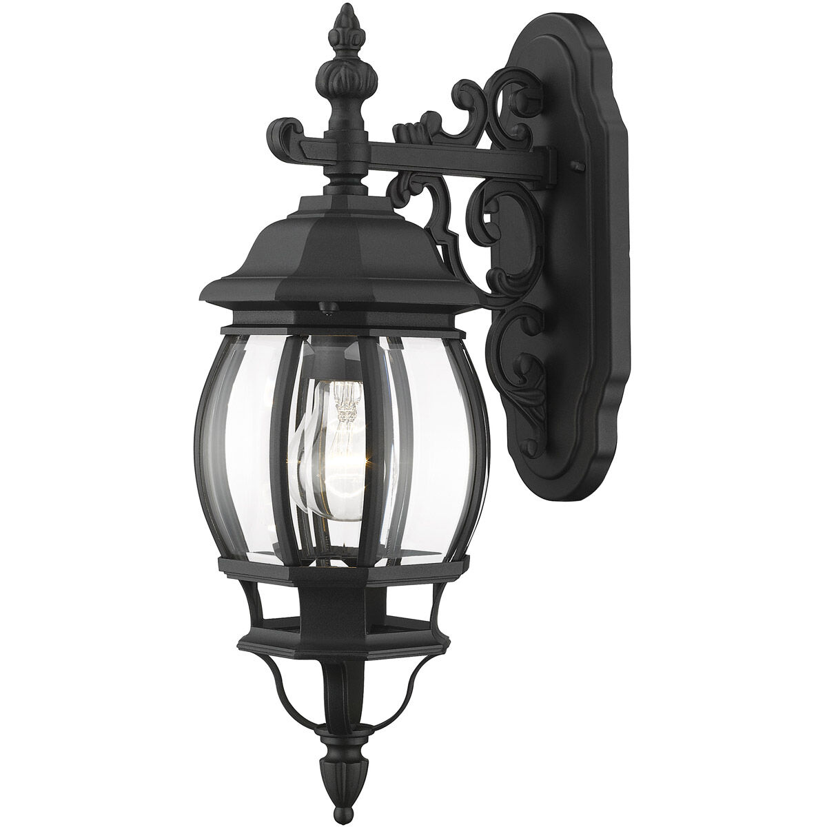 Frontenac 1 Light 19 inch Textured Black Outdoor  Wall Lantern