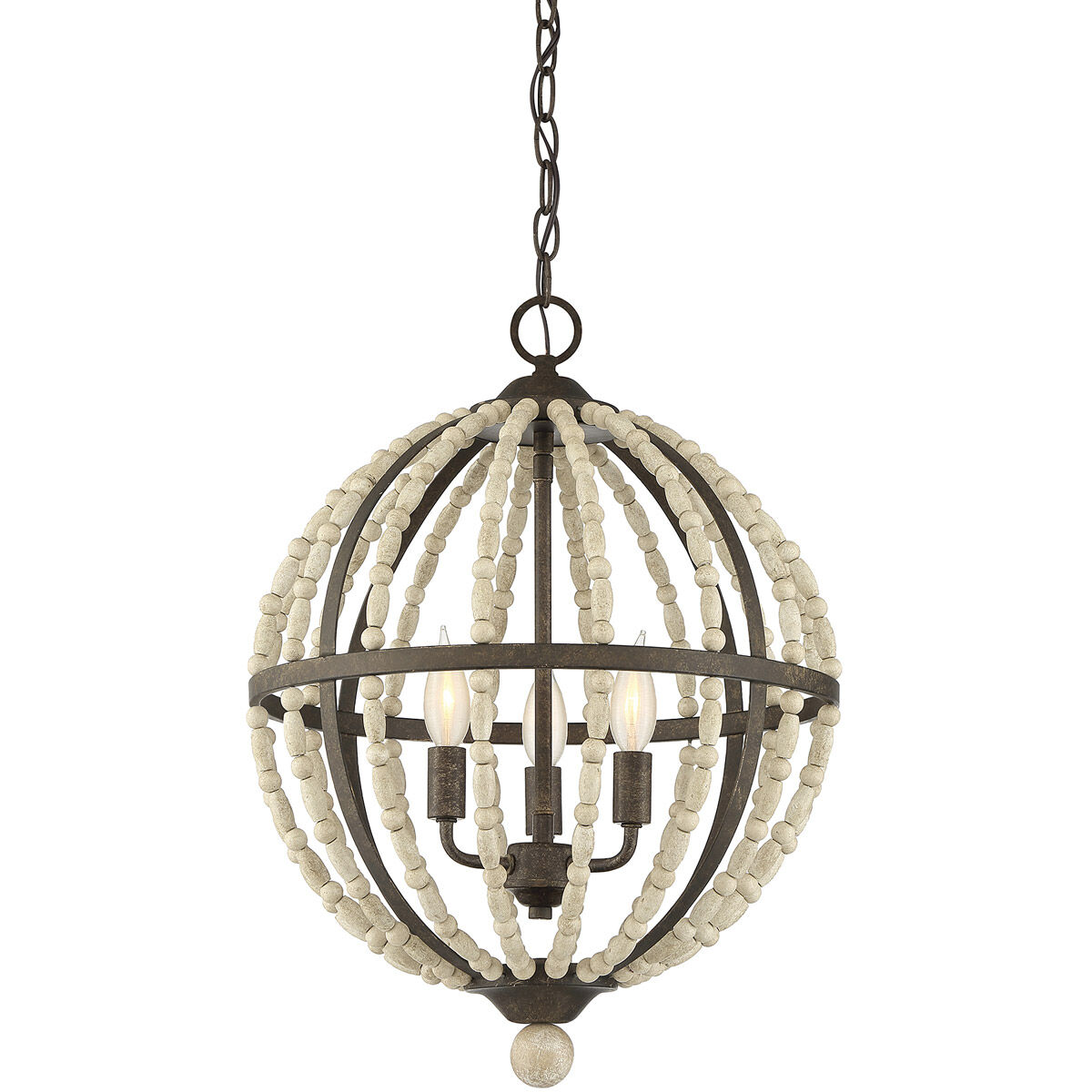 Shabby Chic 3 Light 18 inch Avignon Pendant Ceiling Light