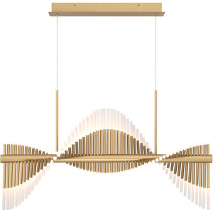 Voltik Linear Chandelier Ceiling Light in Gold