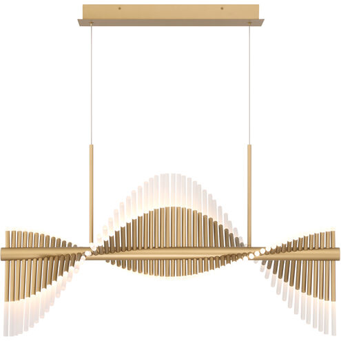 Voltik Linear Chandelier Ceiling Light in Gold