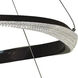 Oakley LED 32 inch Black Dining Chandelier Ceiling Light