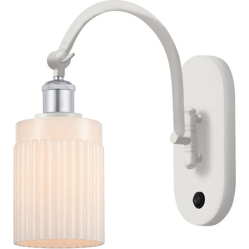 Ballston Hadley LED 5 inch White and Polished Chrome Sconce Wall Light