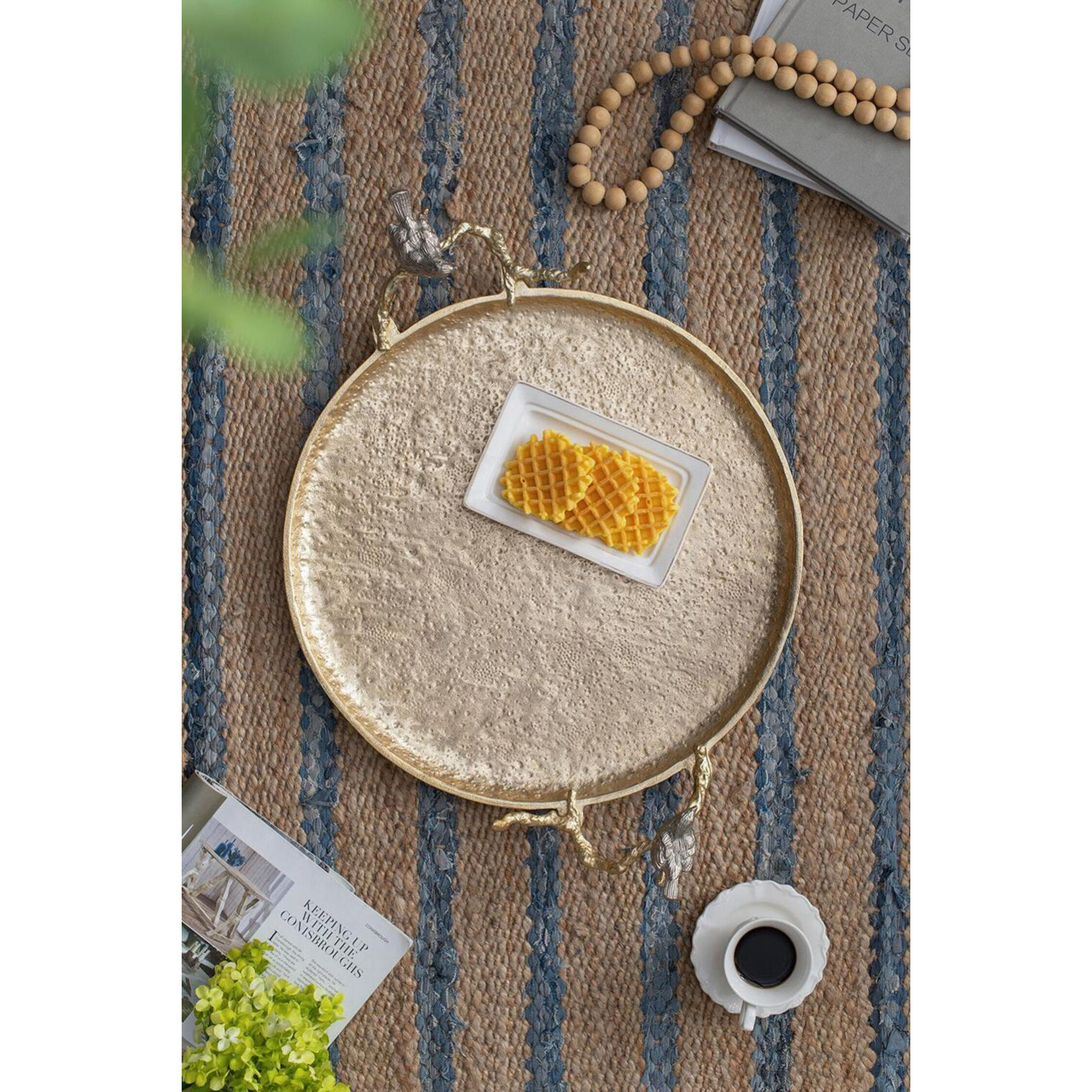 Alvada Shiny Gold Tray