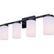 Britton 4 Light 28 inch Matte Black Vanity Fixture Wall Light
