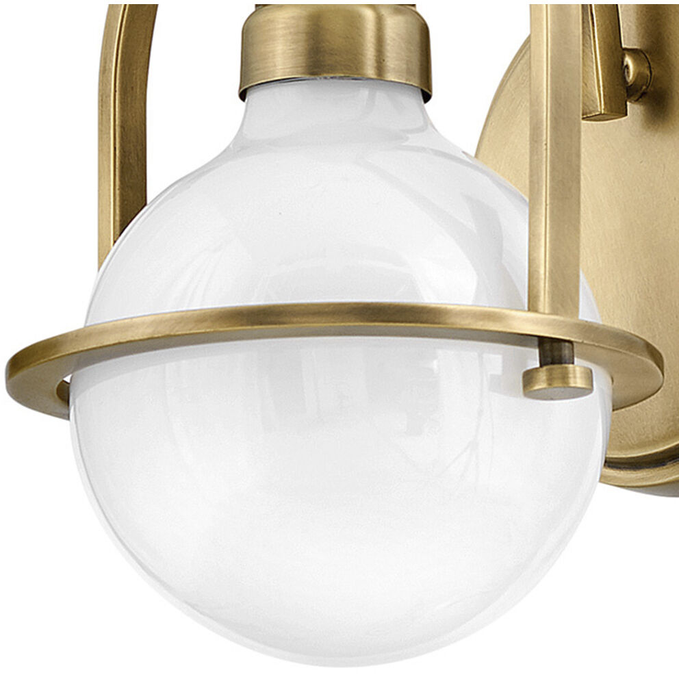 Somerset 1 Light 7.5 inch Heritage Brass Vanity Light Wall Light