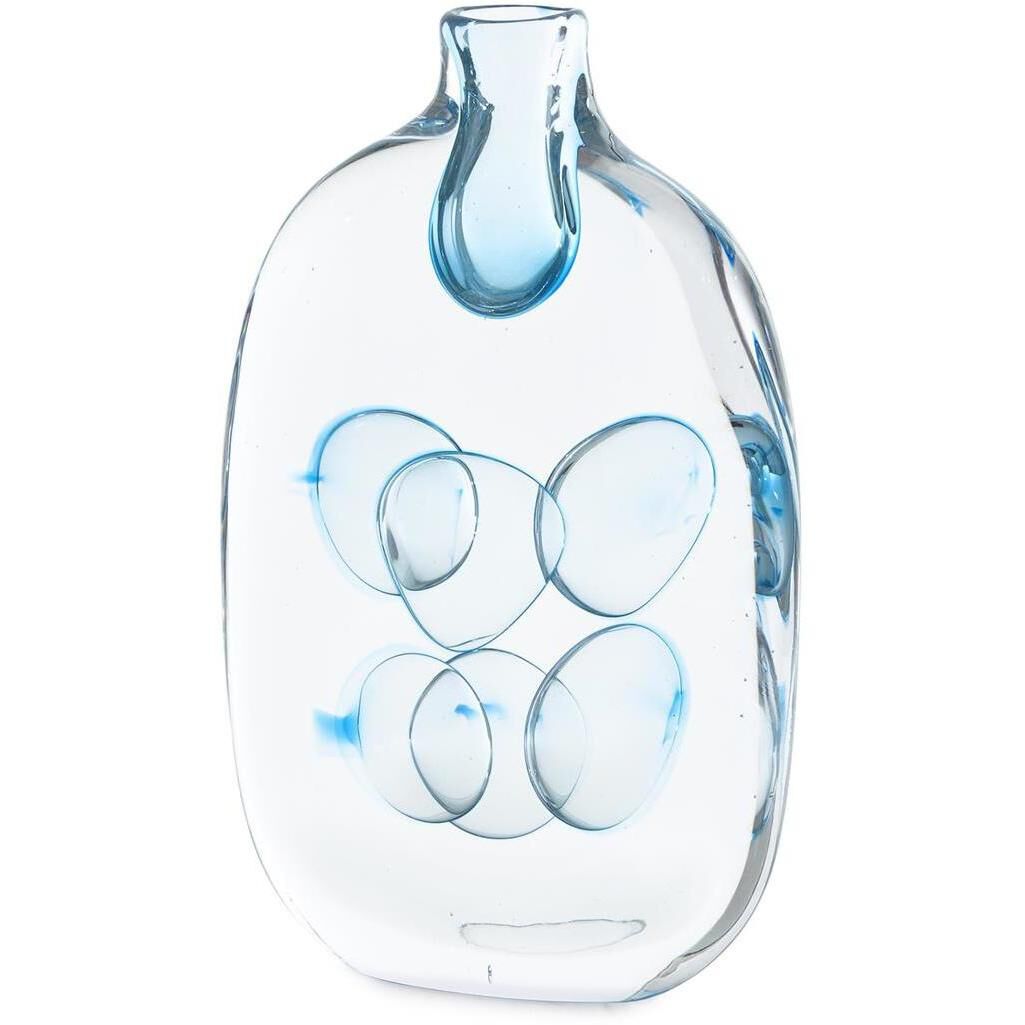 Bubbling Glass 13.5 X 8.5 inch Vase, Large