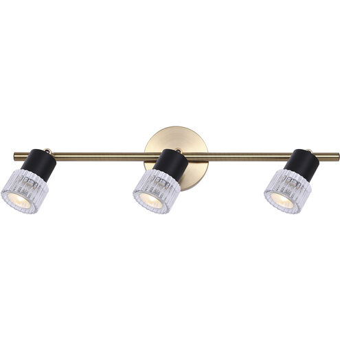 Elsee 3 Light Black/Gold Track Lighting Ceiling Light