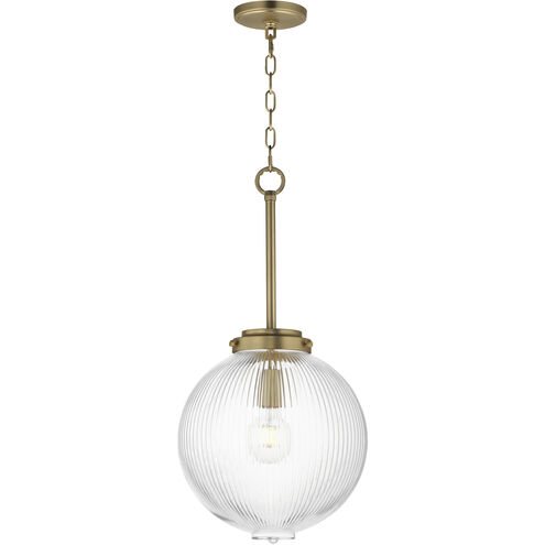 Kasbah 1 Light 11.75 inch Satin Brass Single Pendant Ceiling Light