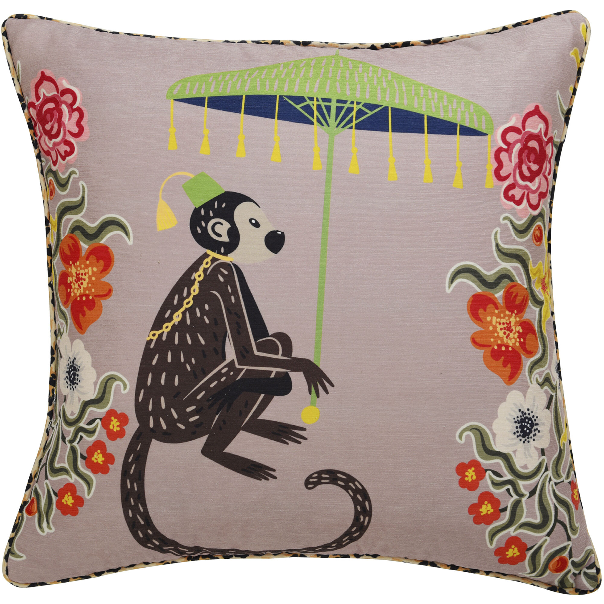 Maharaja Monkey 24 X 6 inch Blush Pillow