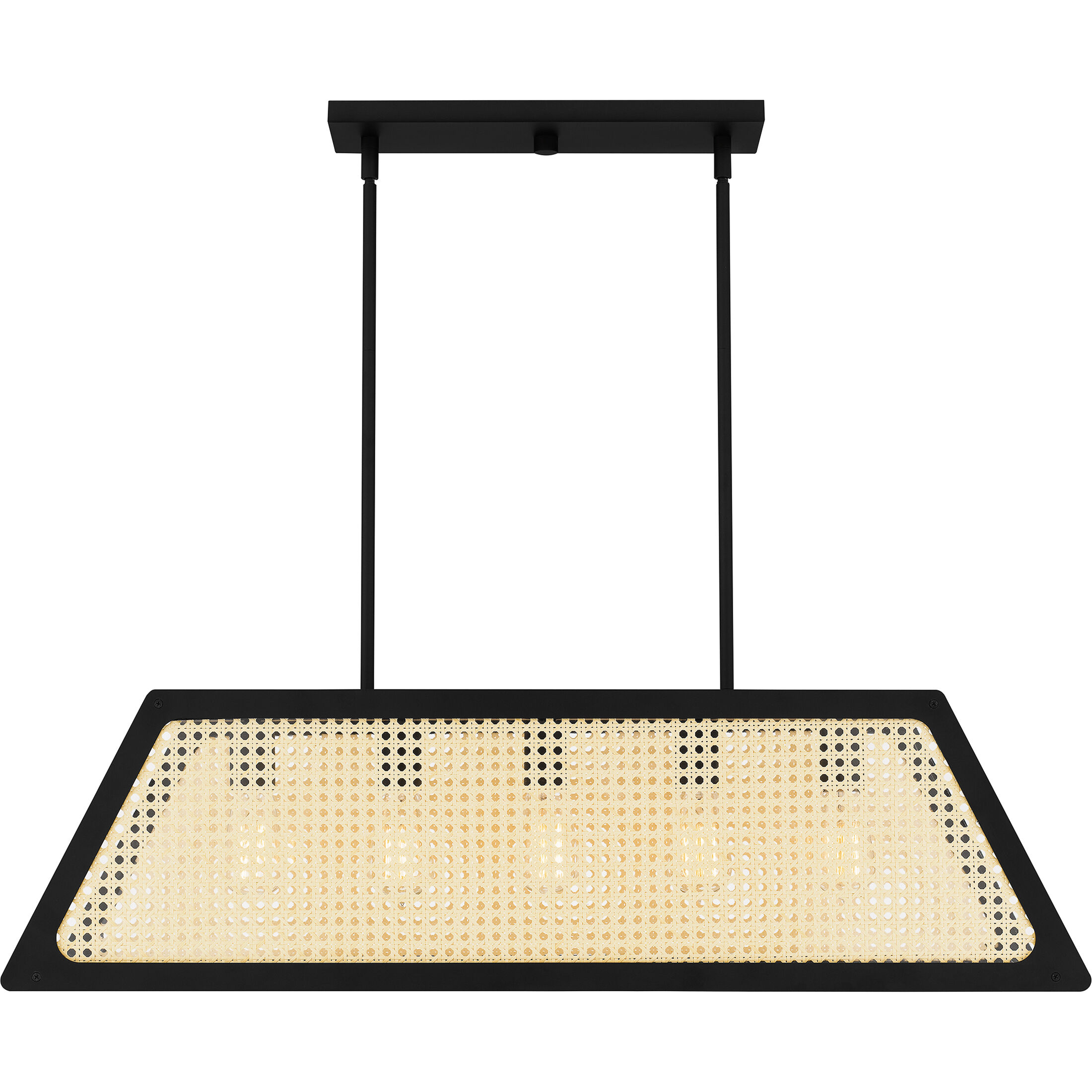 Syrah 5 Light 36 inch Matte Black Island Light Ceiling Light