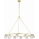 Aragon 12 Light 48 inch Soft Brass Chandelier Ceiling Light