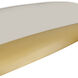 Sadie 1 Light 24 inch Lacquered Brass Chandelier Ceiling Light in Lacquered Brass with Light Taupe